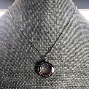 Chic Silver Charm Locket Necklace
